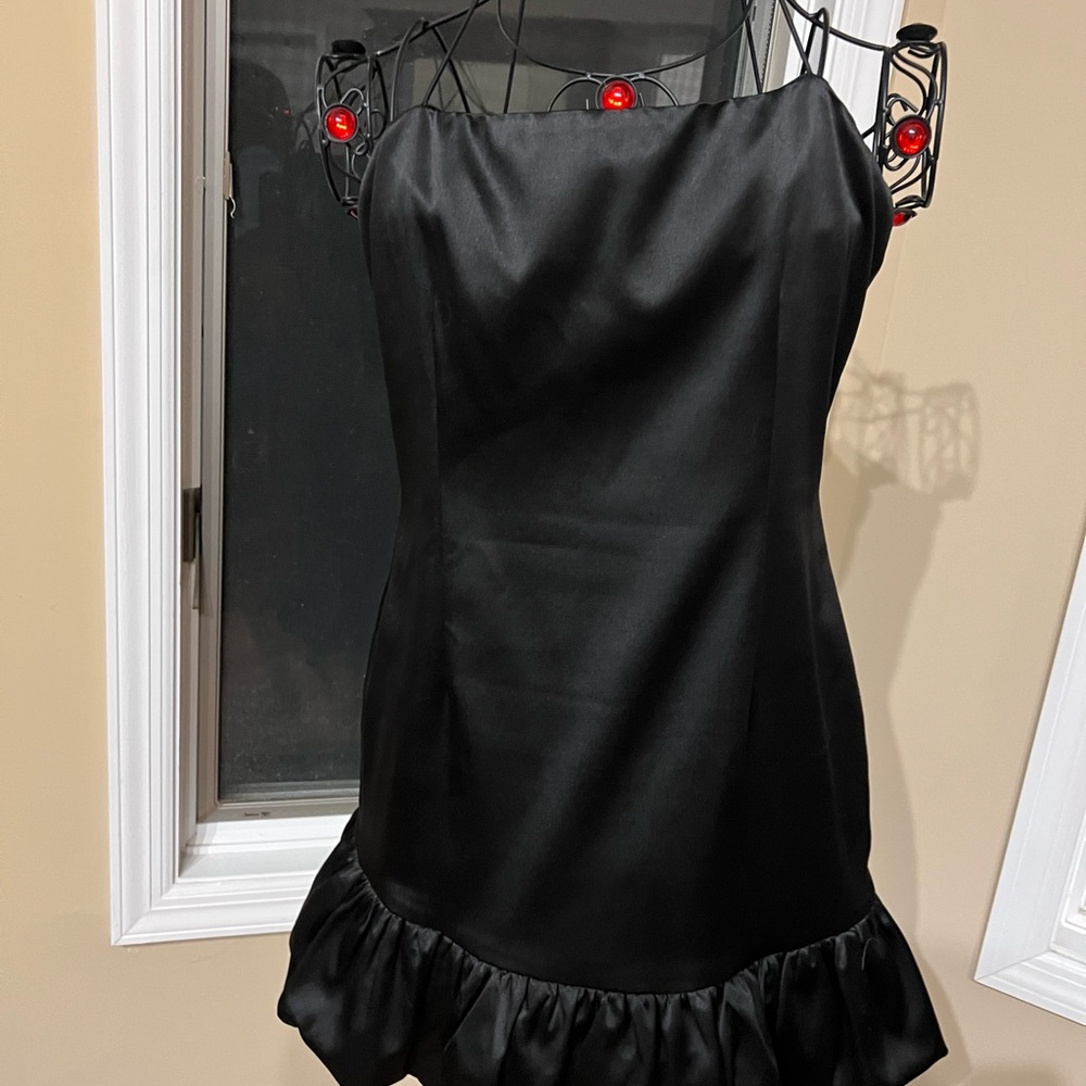 Aqua Black Mini Dress